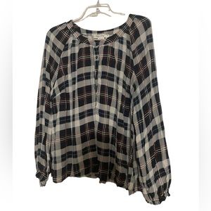 Plaid Blouse